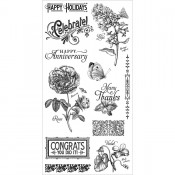 Time to Flourish - Cling Stamp 2